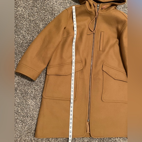 Madewell Lynnford Camel Color Coat in Insuluxe fabric Camel . Size 1X NWT - Picture 7 of 11